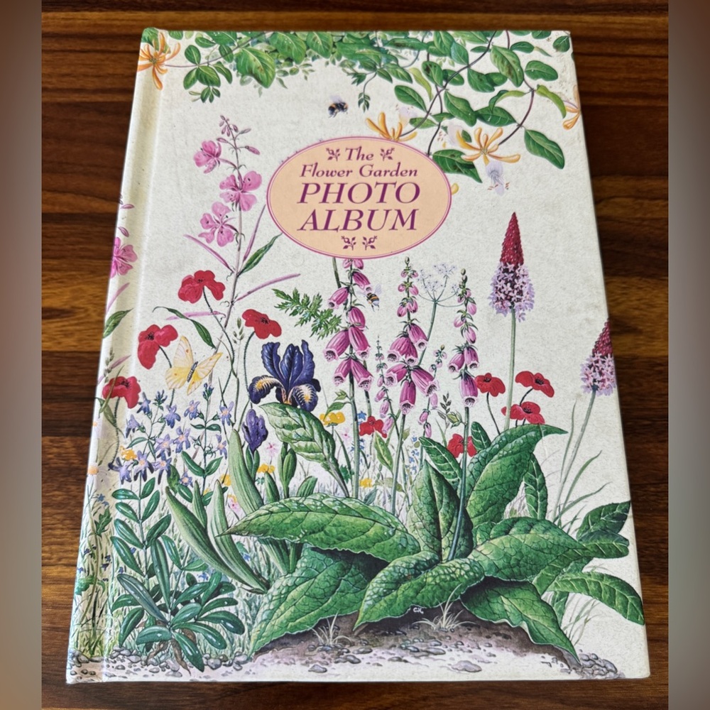 Vintage ‘94 “The Flower Garden” English Cottagecore Photo Album by Ted Smart